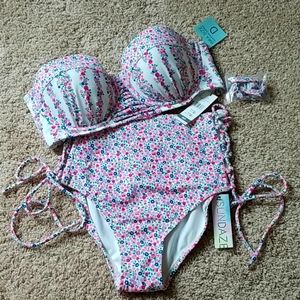 🐬🌺🌴 High Waisted, Fully Adjustable Bikini